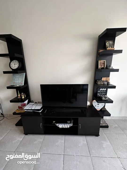 2 Ikea stands and tv stand and 2 side tables