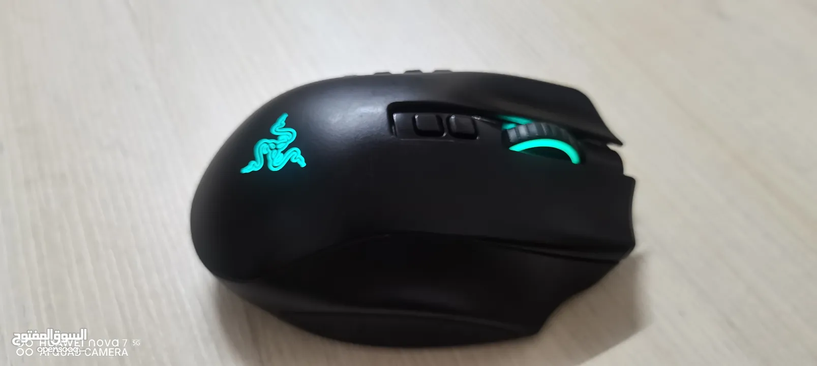 Mouse razer naga pro ماوس مخصص لمحترفي الاعاب وخاصه العاب MMO و RPG ويتميز بدقه عالي جداً