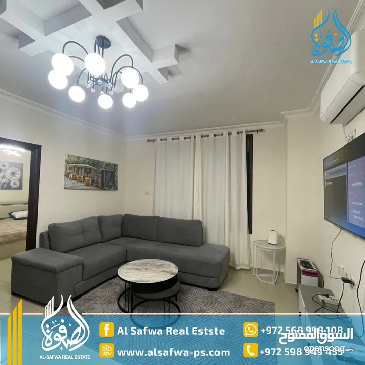 روف مميز مفروش للايجار ب ارقى أحياء الماصيون مع ترس ضخم