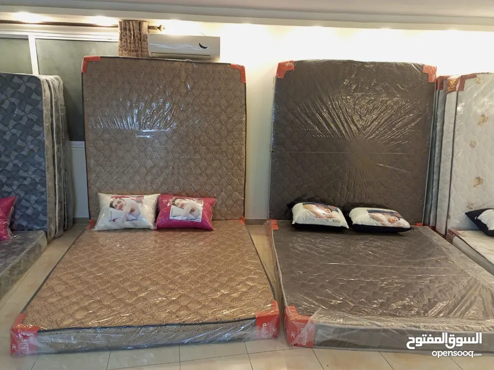 عروض نار على فرشات الزنبرك المجوز فقط 50دينار  170*190*25 200*180*25 قماش جاكار تركي مبطن