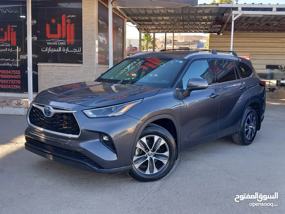 تويوتا هايلاندر موديل 2022 فل مع فتحة  اقساط على الهوية فقط