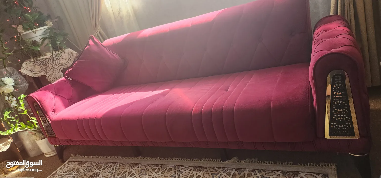 كنب  تركي 10 اشخاص يفتح ك سرير - 10 person sofa opens as a bed Turkish