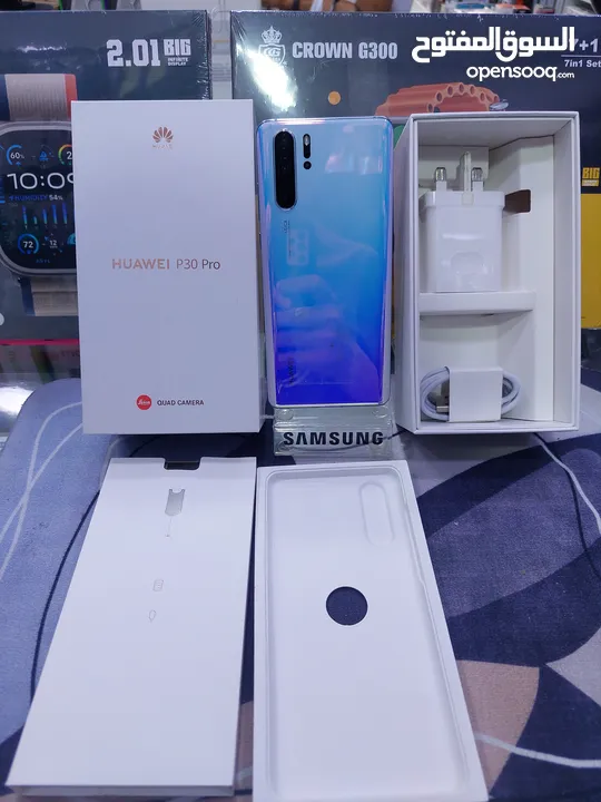 جهاز اخو الجديد كامل اغراضو  الاصليه  128g 16ram Huawei P30 Pro