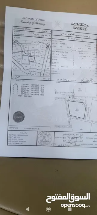 ارض سكنيه الانصب 394 متر موقع حلو ب67 الف للشاري الجاد فقط