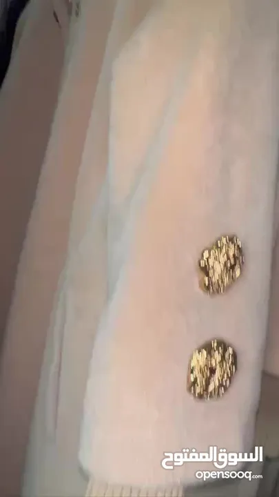 جكيت فرو قماش كثير فخم وثقيل