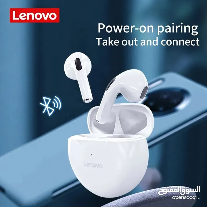 Lenovo Bluetooth headphones/ سماعة لينوفو  للتواصل فقط على السوق المفتوح