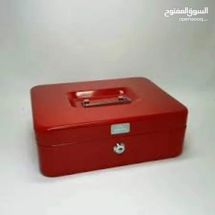 صندوق كاش معدني محمول  مع نسخ  مفاتيح