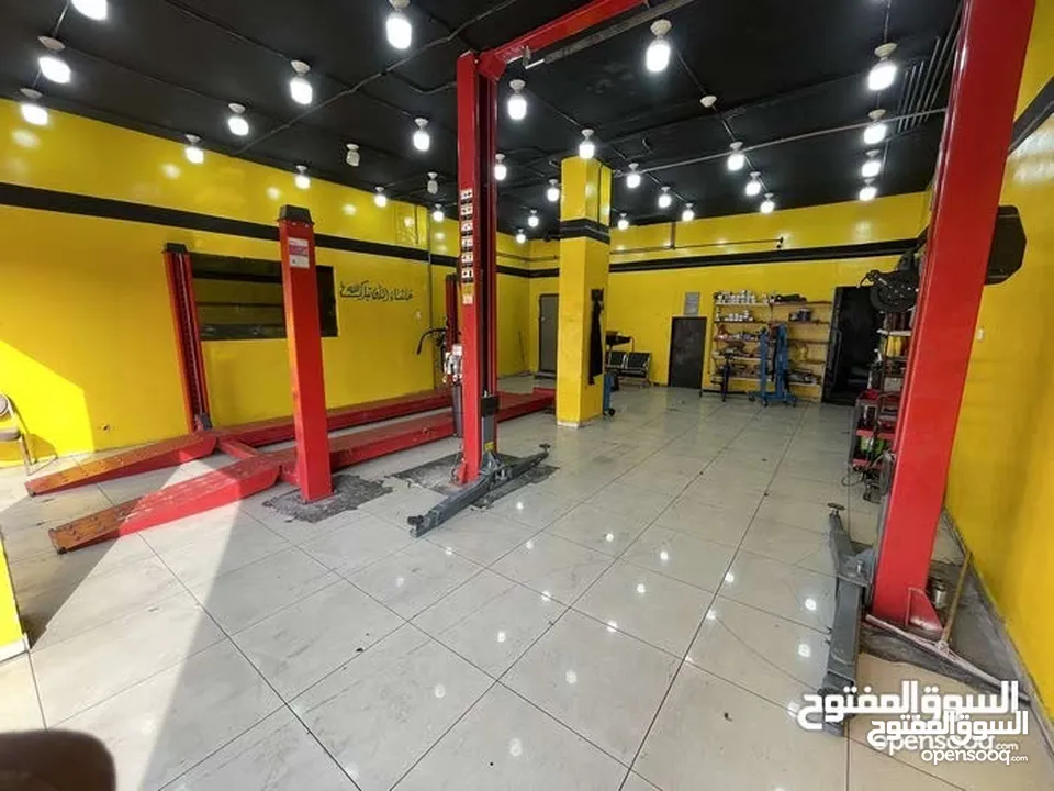 فرصة استثمارية مميزة شركة صيانة سيارات مجهزة بالكامل للبيع