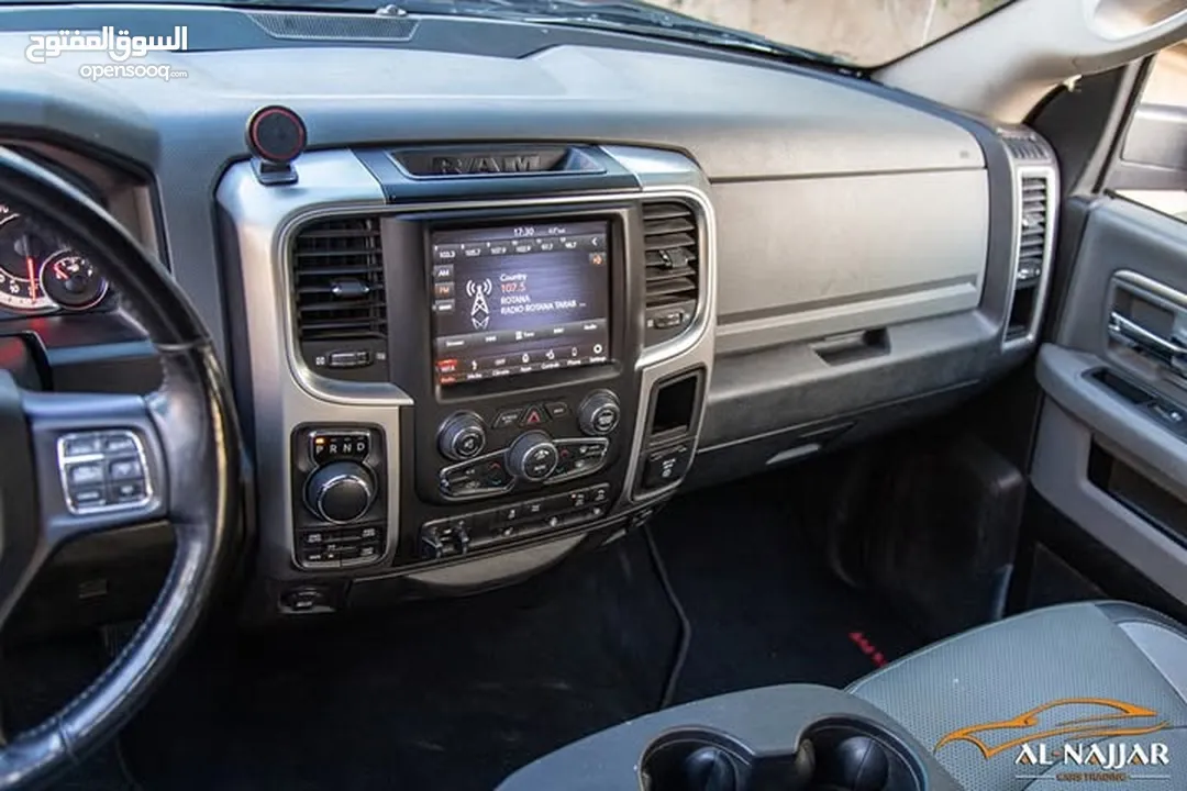 Dodge Ram Big horn 2019 gasoline   البكب بحالة الوكالة و قطع مسافة 51,000 ميل فقط