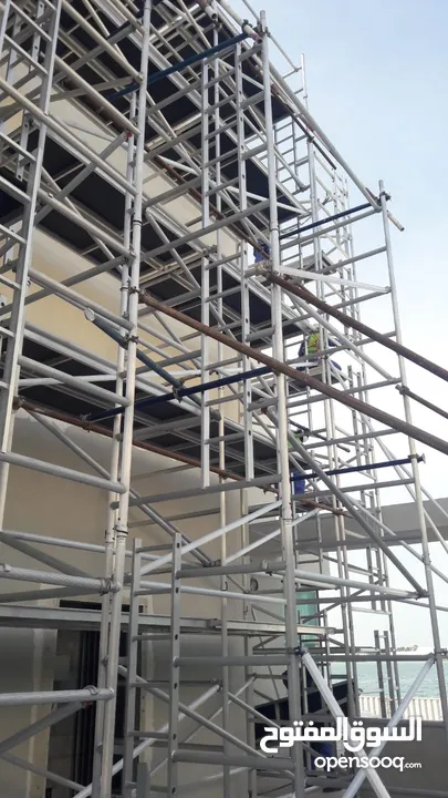 Aluminum scaffolding and ladders