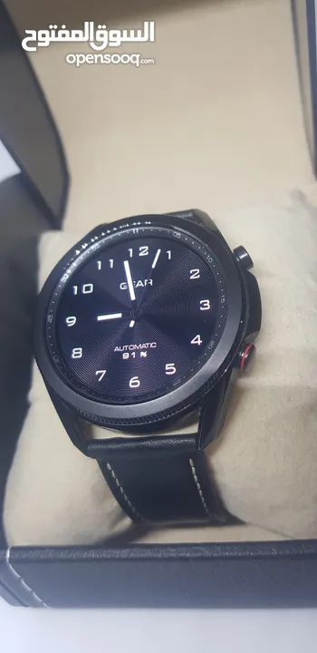 SAMSUNG GALAXY WATCHE 3 SIZE 45MM BLACK LEATHER BAND smart watche