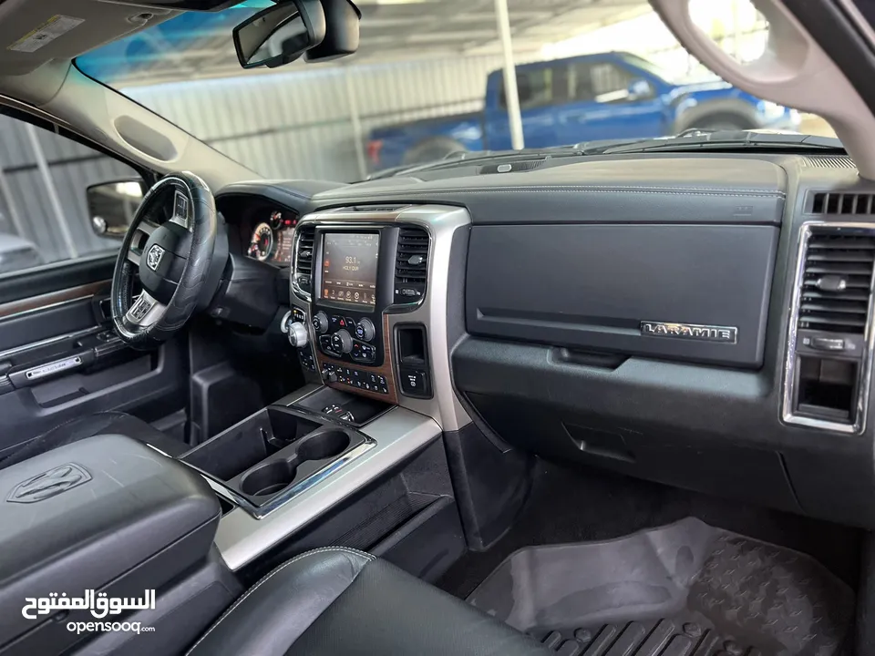 Dodge Ram 1500 Laramie Desiel 2015 فل كامل فحص  كامل كلين تايتل