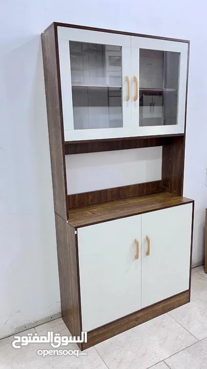 بوفيه مطبخ زجاج ولا أروع لو مطبخك دايمًا مليان أغراض ومحتارة وين ترتّبيهم الك الحل