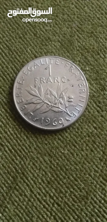 1فرانك فرنس تاريخ قديمة 1960