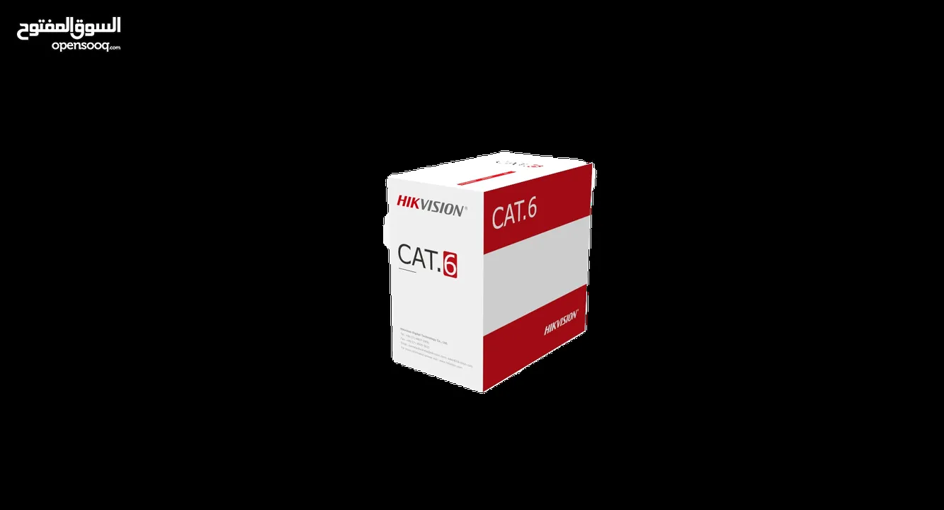 كابل شبكة هيكفيجن 27% نحاس Cat6  – طول 305 متر  HIKVISION NETWORK CABLE 27% COPPER CAT6 CCA