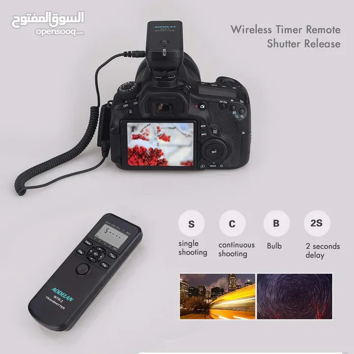 AODELAN Intervalometer Timer Remote تايمر شوت وايرلس