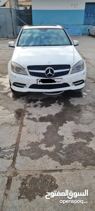 مرسيدس c300 حرق