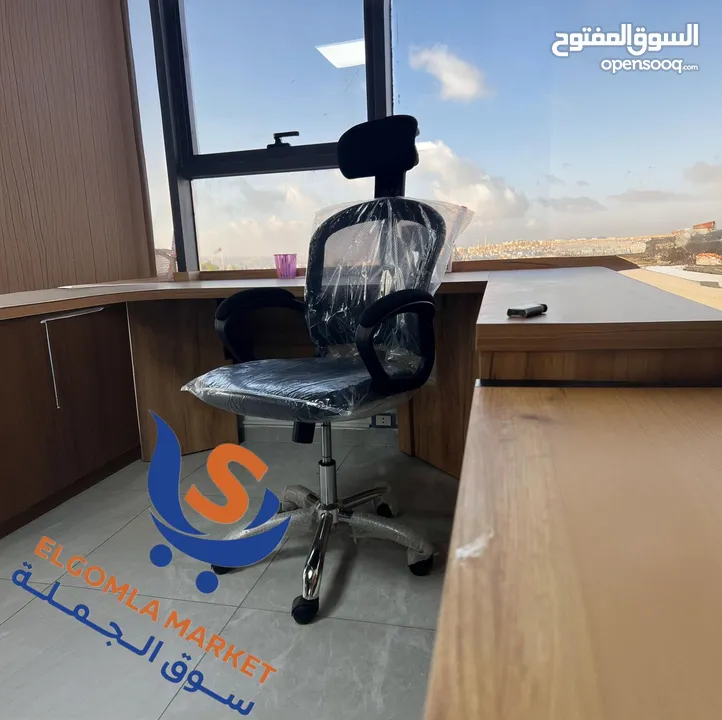 كرسي شبك متحرك طبي كرسي موظف كرسي ظهر متحرك وايدي متحركة دعم اسفل الظهر باقل سعر Office Chair