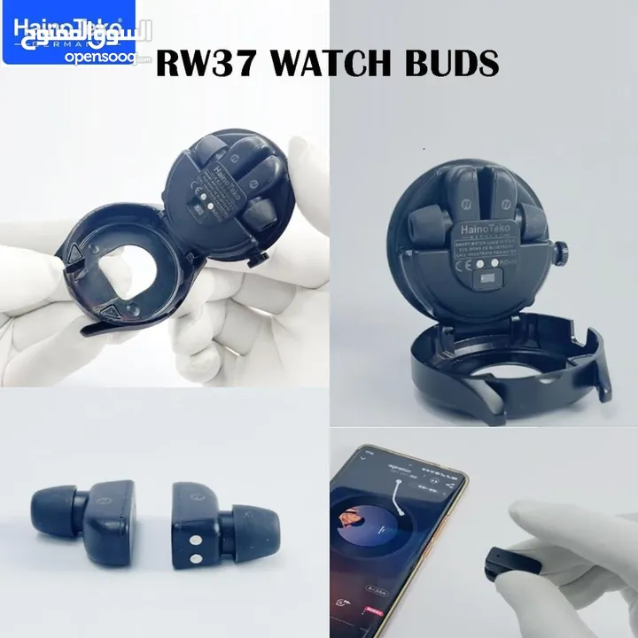 SmartWatch Connectée HainoTeko RW37 avec Écouteurs Intégrés de Façon Moderne – ساعة ذكية مع سماعات م