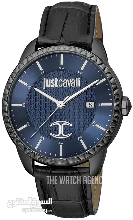 Just CavalliClassic Blue/Leather Ø45 mm