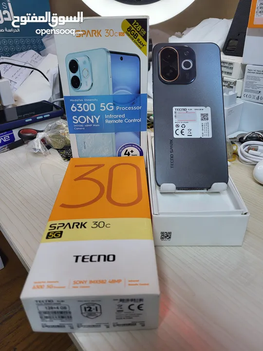 مستعمل ايام Spark 30c 5G رام 8 جيجا 128 مكفول بالشركة متوفر توصيل