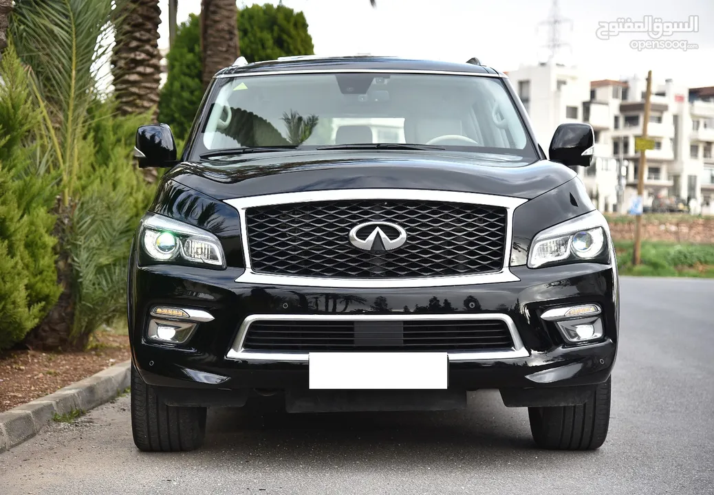 انفينيتي QX80 موديل 2016 بحالة الوكالة. فحص اوتوسكور A