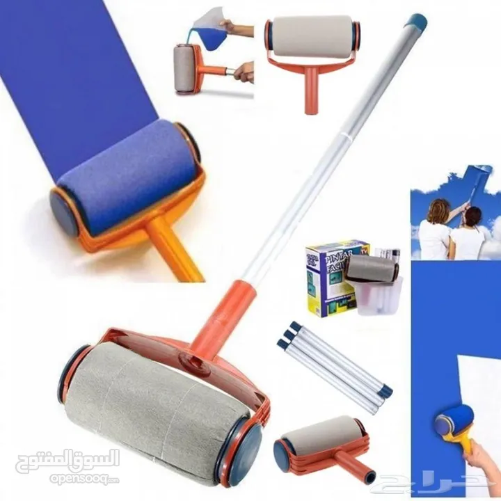 رول دهان PINTER ROLLER قابل للتعبئه رول الدهان 7 قطع مع عصا