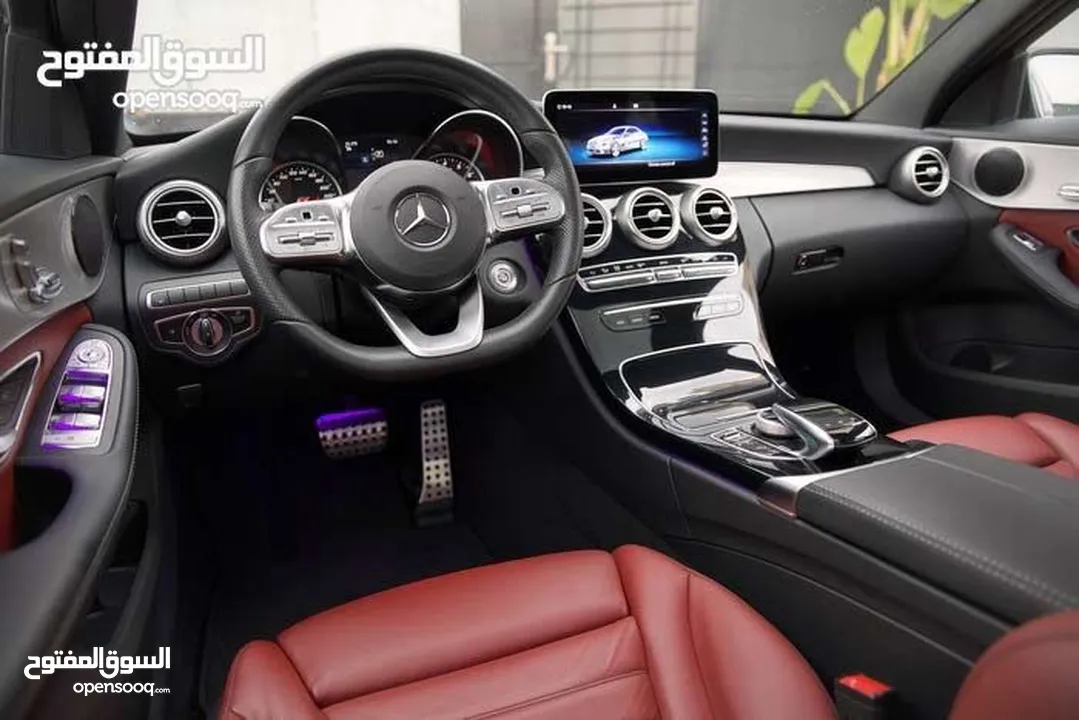 Mercedes C200 2019 Amg kit mild hybrid Night Package وارد الوكالة غرغورية
