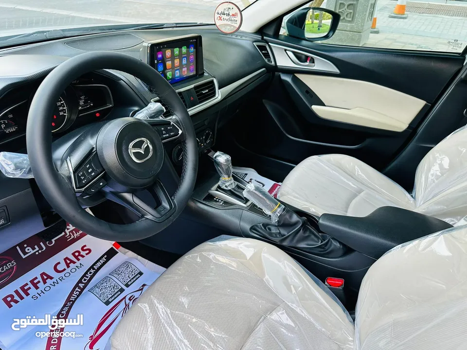 Mazda 3 Year-2019.Button start model with keyless Entry Built in Apple Car play &Android play screen