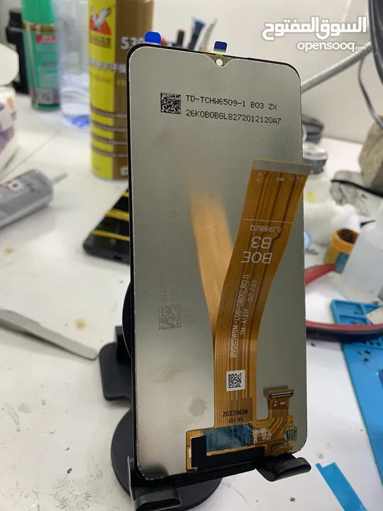 A12 شاشه سامسونج أصلية من شركة سامسونج مع فريم .  SAMSUNG A12 LCD ORIGINAL