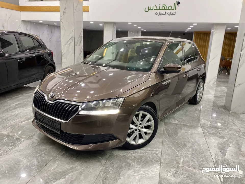 سكودا فابيا اوتوماتيك باللون البني المميز  2020 ترخيص 2019