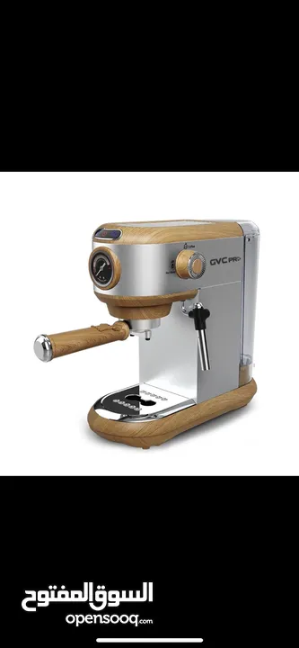 مكينة القهوة الاسبرسو الخشبية من جي في سي برو GVCM-1999