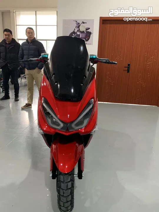 electric scooter red color fast speed 130kmh , with long range