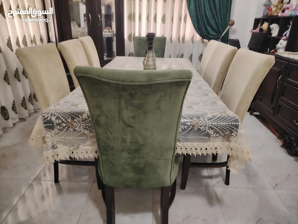 غرفه سفره بحال الوكاله خشب سويد ثقيل