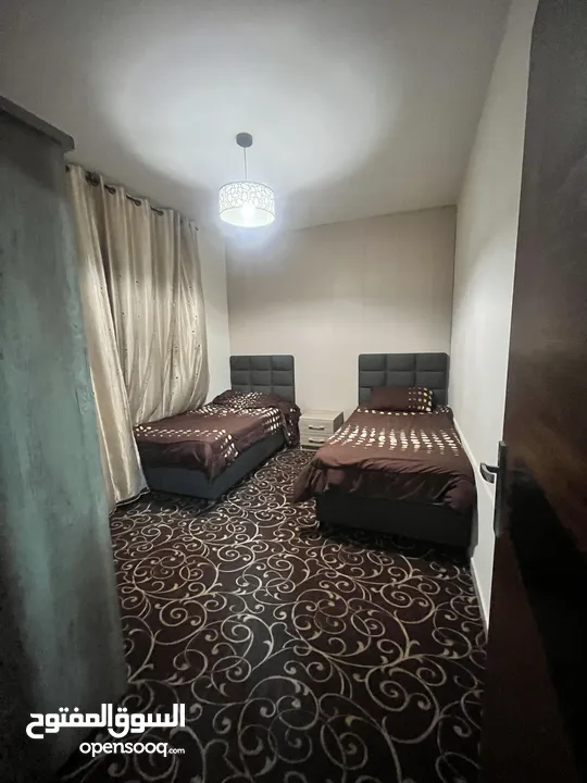 شقة مفروشة للإيجار غرفتين نوم 350 دينار  ضاحية الأمير راشد