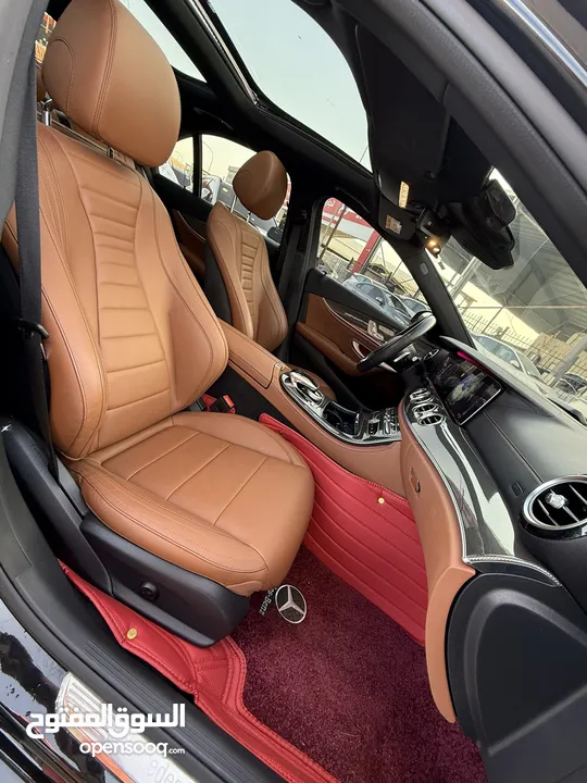 مرسيدس E350 2020 AMG فحص كامل ممشى قليل فل اضافات اعلى صنف لون اسود غرفة كاميل