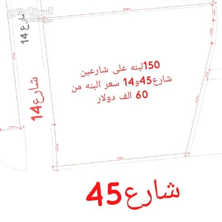 ارض للبيع تجاري رقم واحد موقع ممتاز