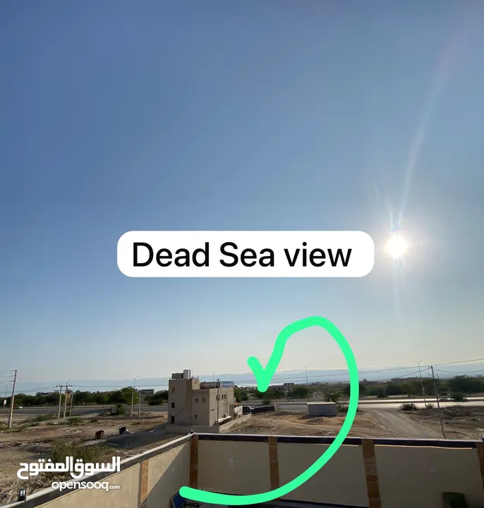شالية باطلالة على بحر الميت للإيجار