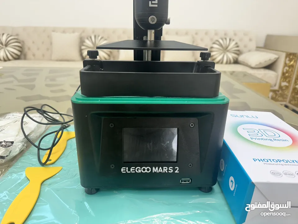 طابعة ELEGOO Mars 2 Mono MSLA ثلاثية الأبعاد بشاشة LCD أحادية اللون بدقة 2K مق