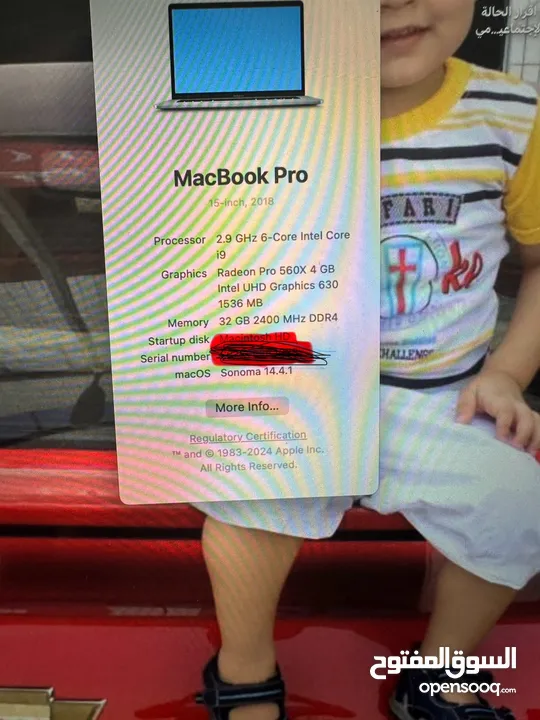 Mac book pro 15 i9
