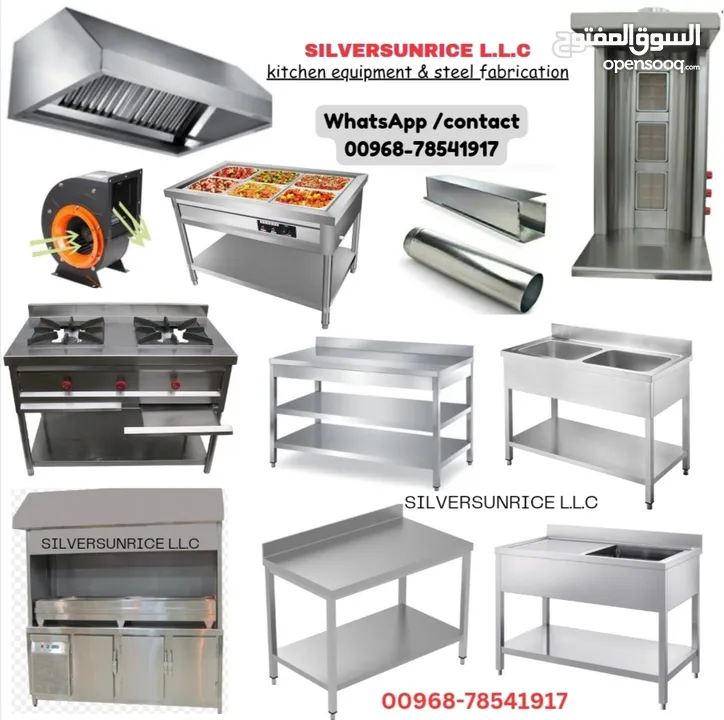 manufacturing stainless steel for restaurant & coffieshop kitchens