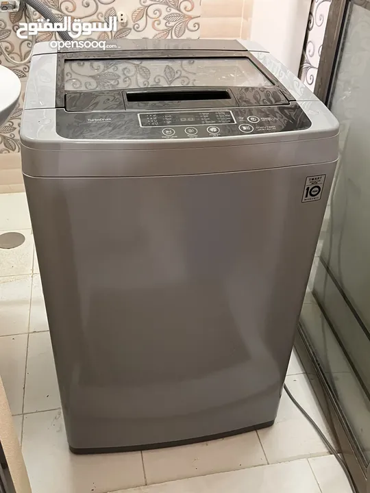 LG washing machine almost brand new rarely  غسالة شبه جديدة نادر الاستعمال   used