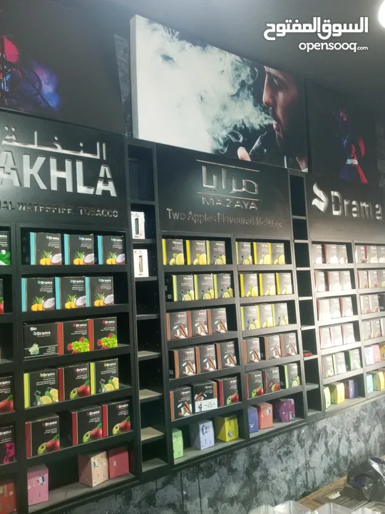 ديكور محل أراجيل  واجهزه الكترونيه. جوس  فيب
