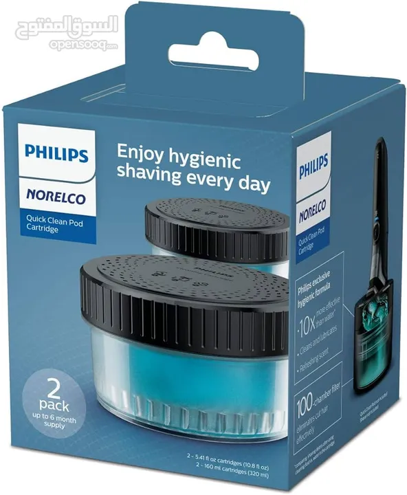 Philips Shaver Cleaning pods cartridge فيلبس