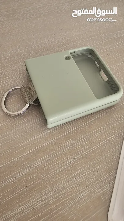 كفر سامسونج سيليكون مع حلقة samsung z flip 3 cover فليب