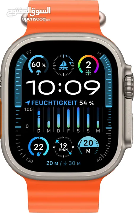 Apple Watch Ultra 2 GPS 49 mm + Cellular Titanium One-Size Smartwatch (4,9 cm/1,92 Zoll, Watch OS 10