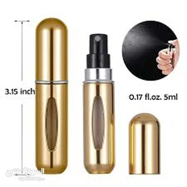 عبوات عطور صغيره تعبئ من زجاجة عطر  بكل سهوله لوضعها بالسياره او الحقيبه دون اخذ زجاحه العطر الكببره