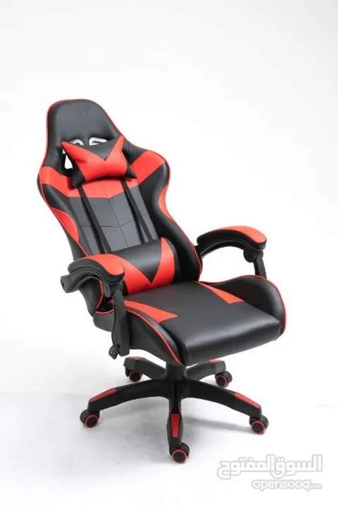 كرسي ألعاب أسود وأحمر جيمنج  بمواصفات رائعة  ومريحة GAMING CHAIR 