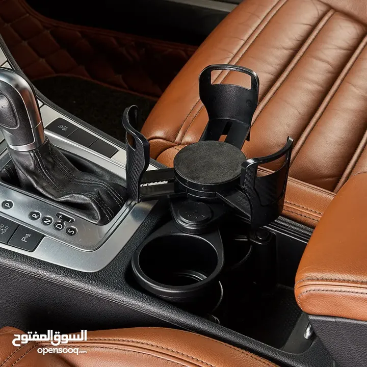 حامل أكواب السيارة الدوار 2 في 1 - ABS متين، إكسسوار داخلي متعدد الوظائف للسيارة والمركبات والشاحنات