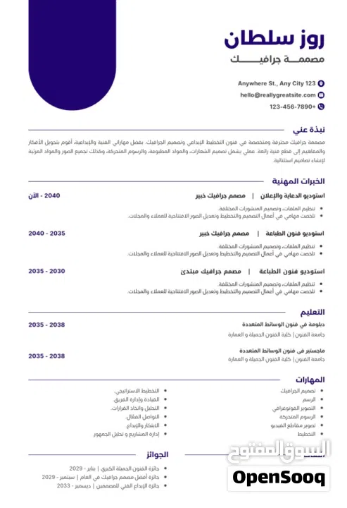 يوجد تصاميم إنشاء سيرة ذاتيه احترافيه فقط للعملاء الجدد
